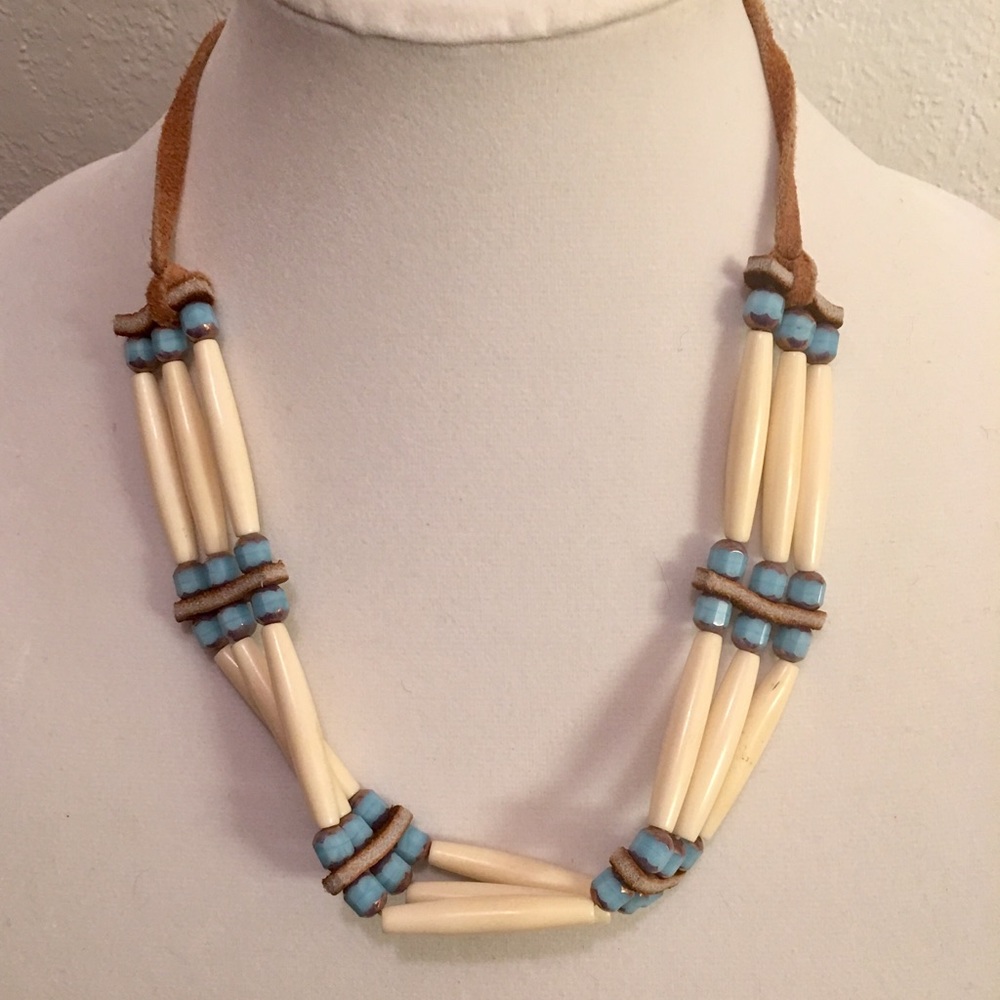 Ivory and Turquoise Necklace